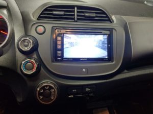 Honda Fit double din radio backup camera Oakville Mississauga Ontario