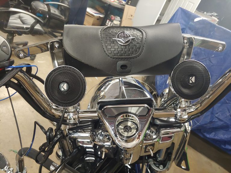 Road King Sound system install Harley audio Oakville Ontario Canada