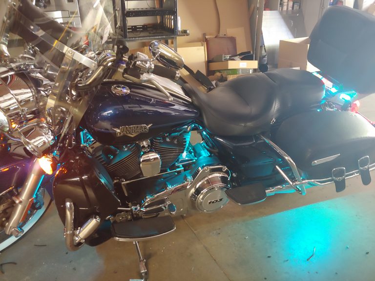 Road King Sound system install Harley audio Oakville Ontario Canada