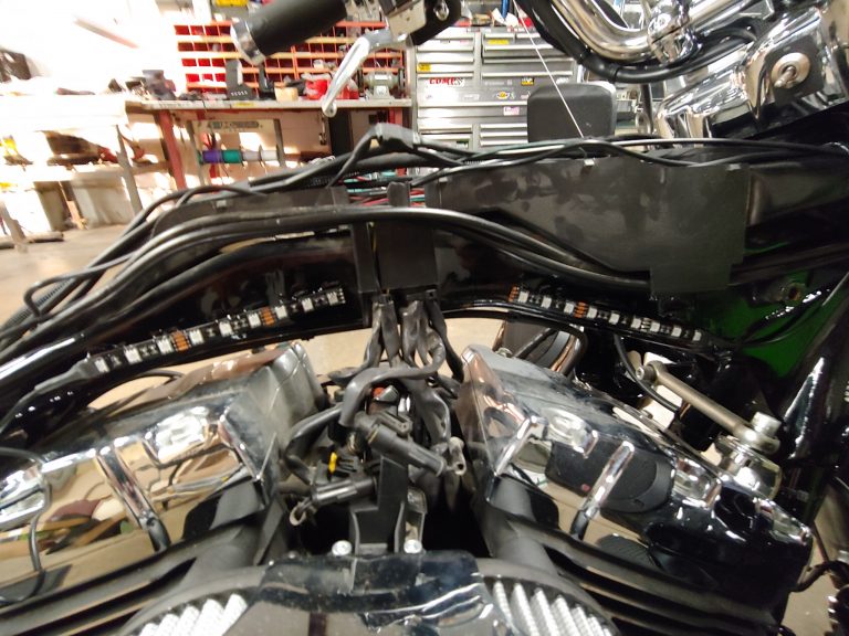 Road King Sound system install Harley audio Oakville Ontario Canada